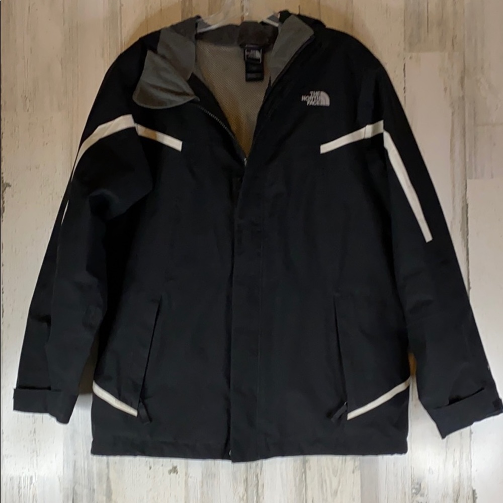 The North Face Black HyVent Hooded Jacket Coat